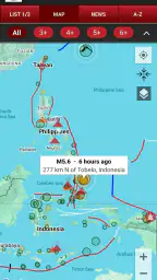 Volcanoes & Earthquakes screenshot
