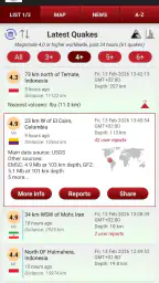 Volcanoes & Earthquakes screenshot