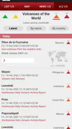 Volcanoes & Earthquakes screenshot