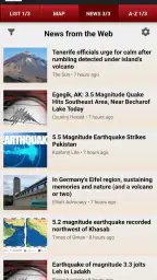 Volcanoes & Earthquakes screenshot