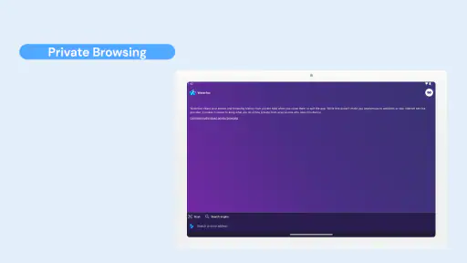 Waterfox: Private Web Browser screenshot