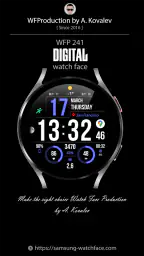 WFP 241 Digital watch face screenshot