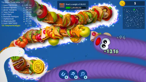 Worms Zone .io - Hungriga orm screenshot