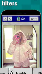 y2k: 2000s photo editor screenshot