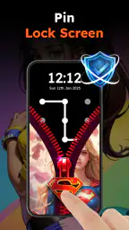 Zipper Lock Wallpapers Screen screenshot